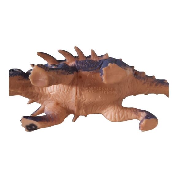Vintage Dinosaur Figure Ankylosaurus Detailed 1999 Purple 5.5" - Picture 3 of 3